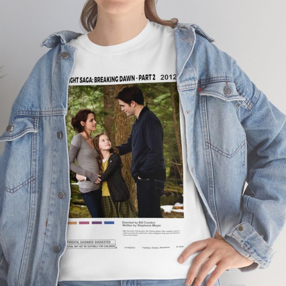 Breaking Dawn Part 2 Vintage 90s Tee Edward Cullen Fan Made Tee Bella Swan Tee